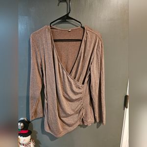 Faux Wrap Shirt